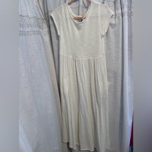 Free People White Sweater Midi Dress